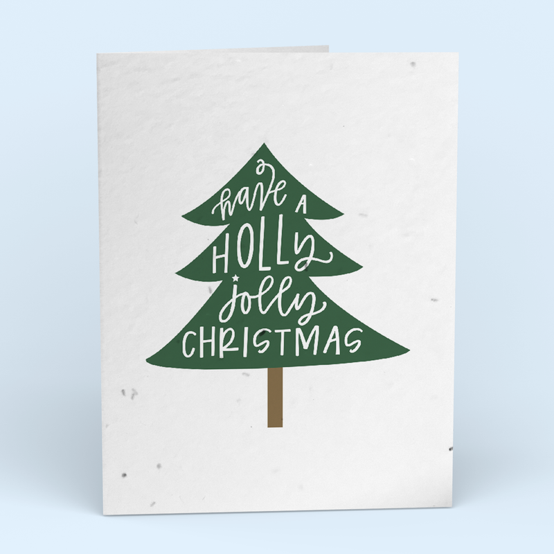 Holly Jolly Tree Christmas Card Pack