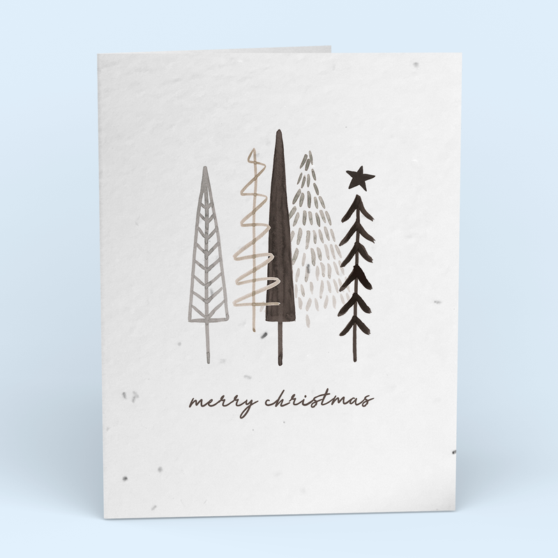 Modern Merry Christmas Card Pack