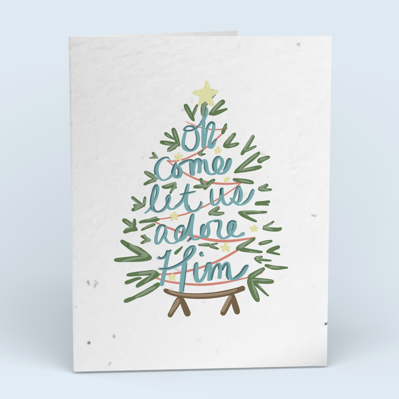 Let Us Adore Him Tree Card Pack