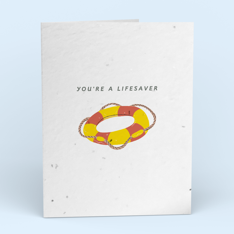 You're A Lifesaver Thank You Card Pack